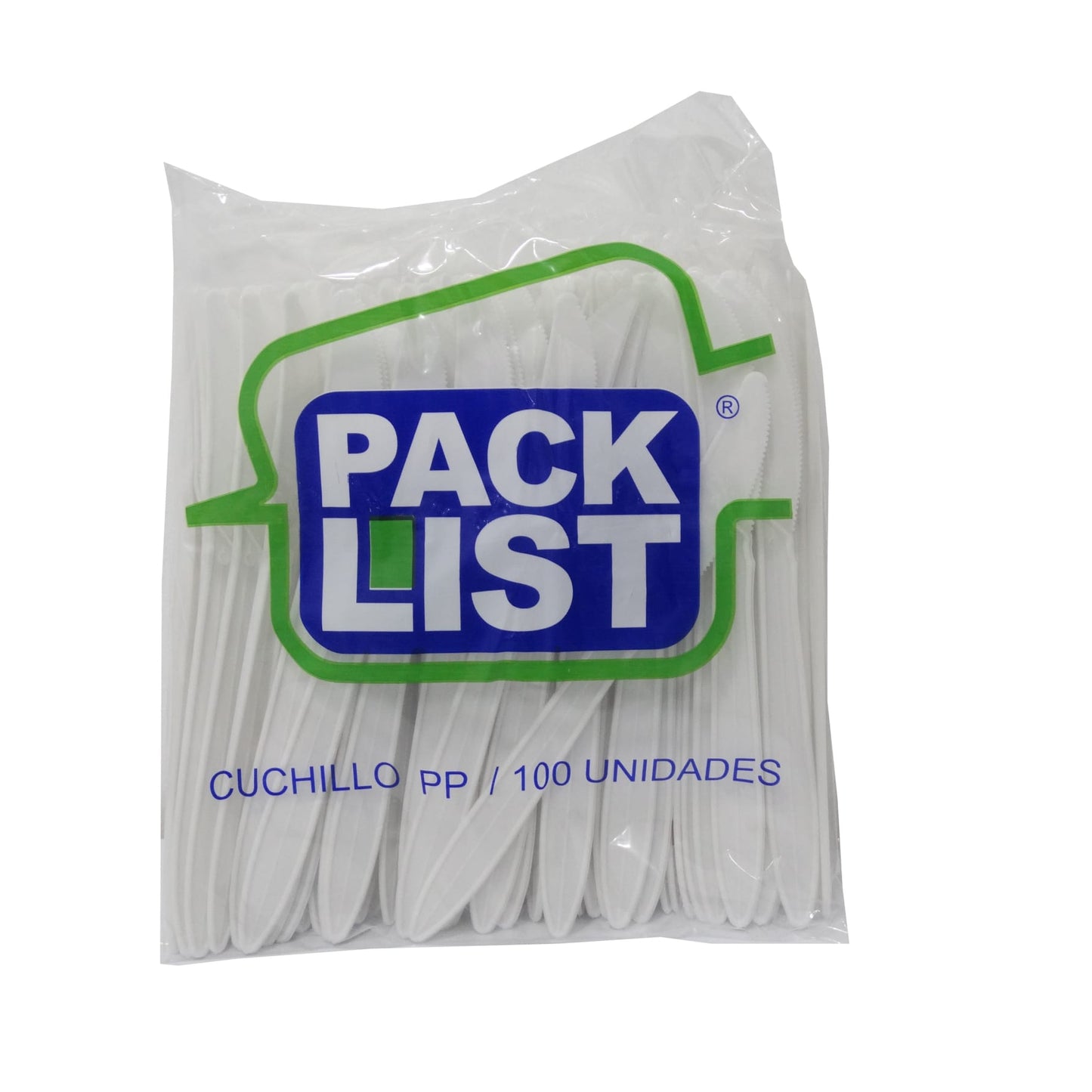 CUCHILLOS DE PLASTICO BLANCO