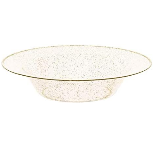 BOWLS LILLIAN GLITTER GOLD 5 OZ 10 UNDS