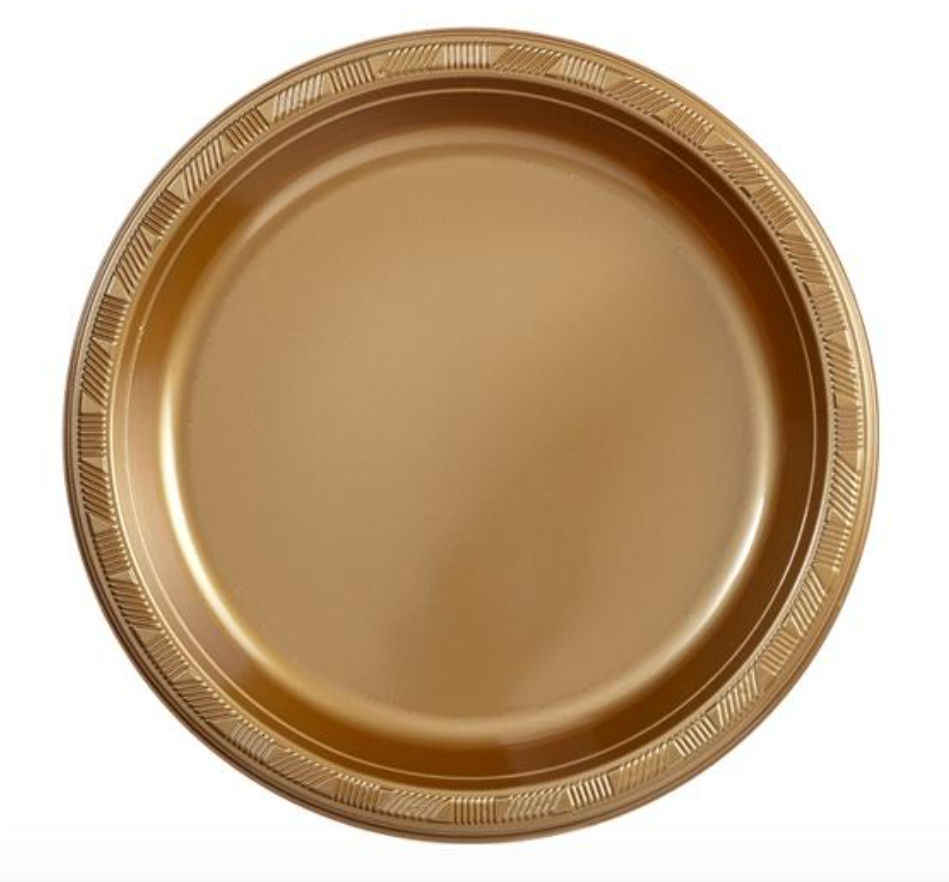 PLATOS - PLASTICOS PESADO HANNA DORADO