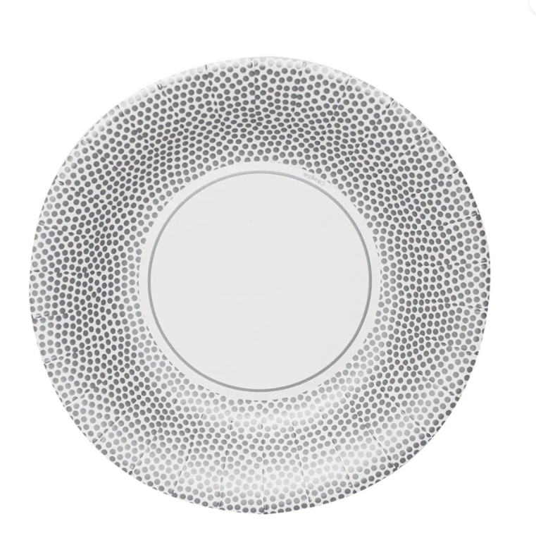 PLATO HANNA PREMIUM PUNTOS PLATEADOS - 18 Unidades