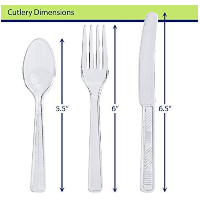 BIG PACK CUBIERTOS DE PLASTICO - 300 Unidades