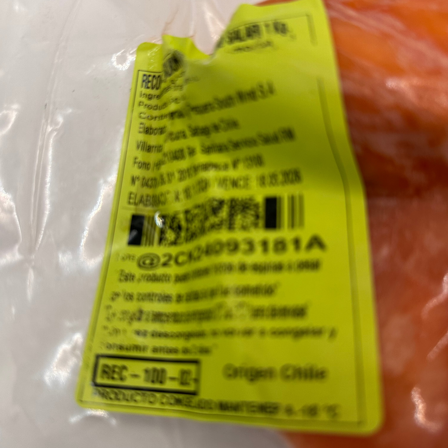 RECORTE DE SALMON AHUMADO CONGELADO AL VACIO - 1 Kilo