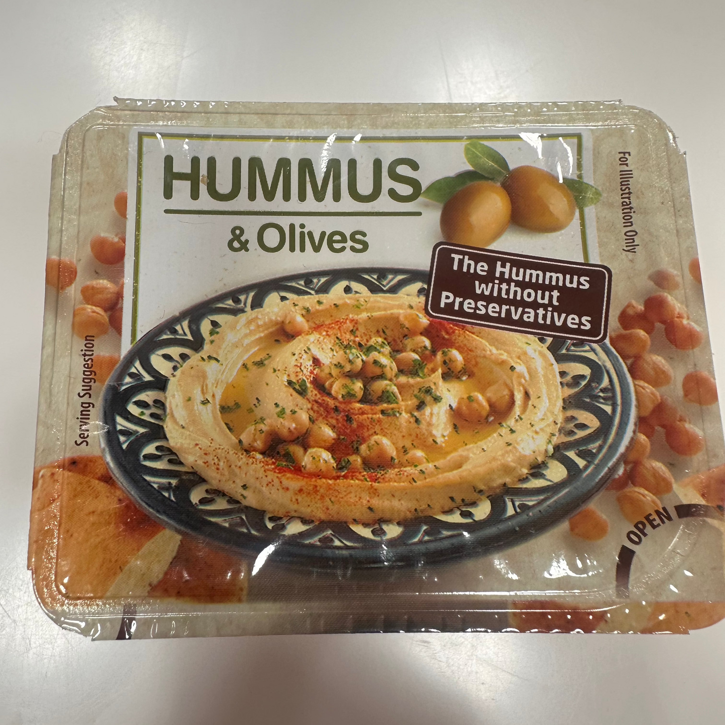 HUMMUS CON ACEITUNAS