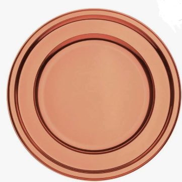 PLATO PLASTICO 23 CM X 10 UND GLAM