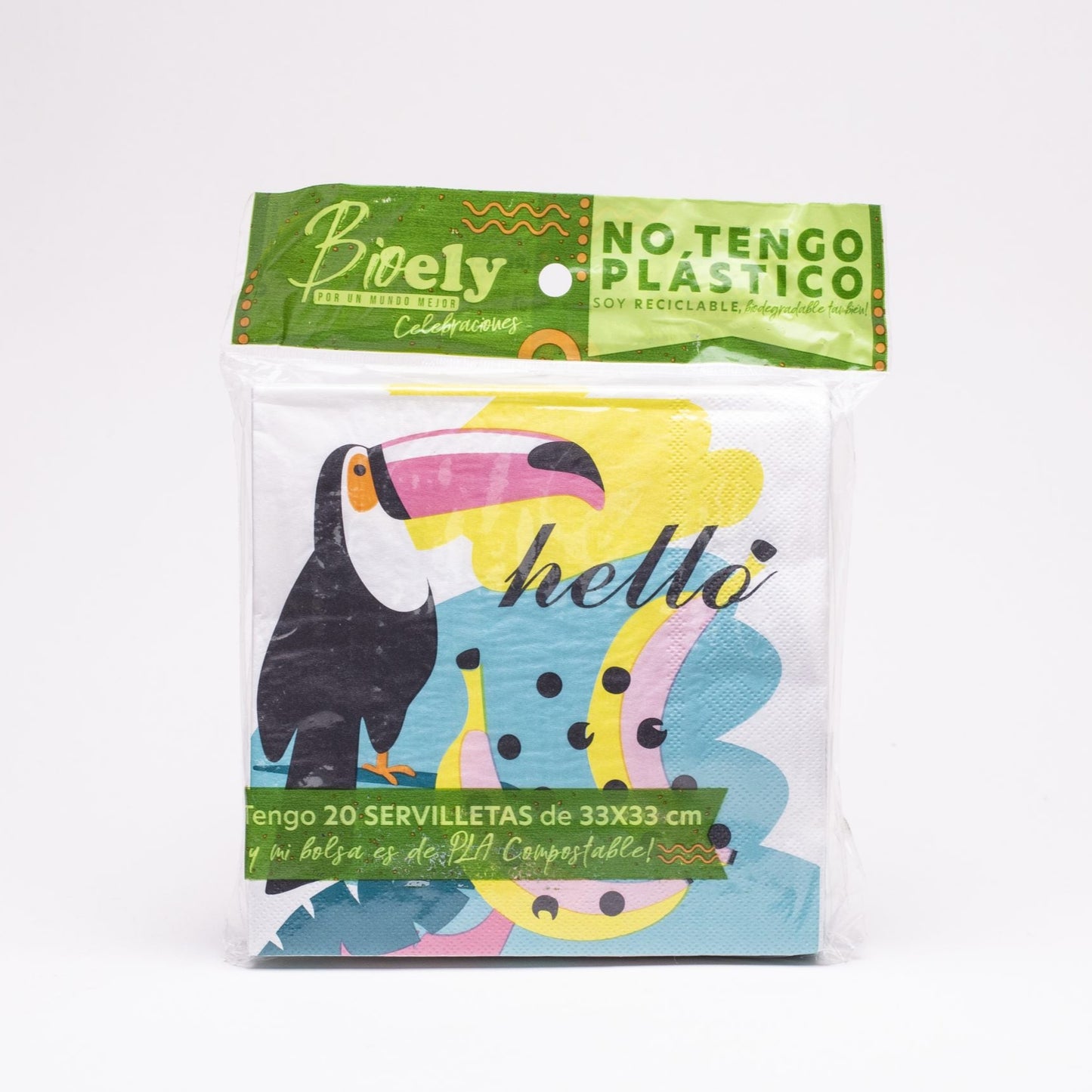 SERVILLETAS BIOELY TUCAN - 20 UNIDADES