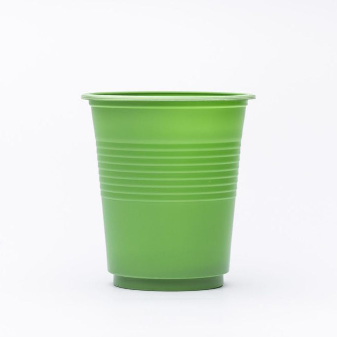 VASOS DE PLASTICO BIODEGRADABLE VERDE