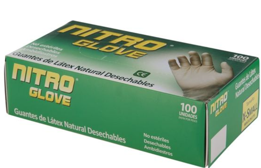 GUANTES DE LATEX X 100 UNDS