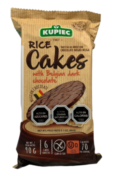 GALLETAS DE ARROZ CON CHOCOLATE DARK