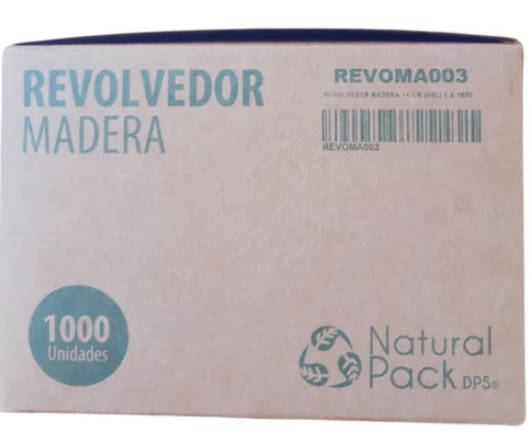 REVOLVEDOR DE MADERA 14cm X 1.000 UNDS