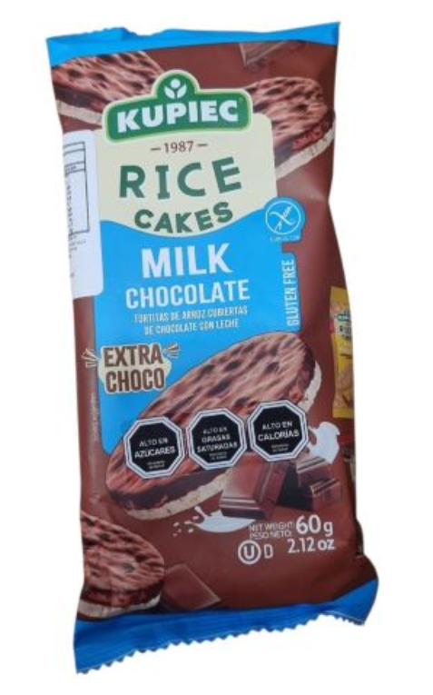 GALLETAS DE ARROZ CON CHOCOLATE MILK