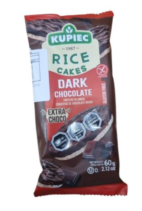 GALLETAS DE ARROZ CON CHOCOLATE DARK