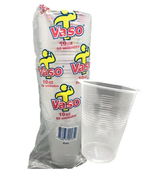 VASO DE PLASTICO TRANSPARENTE - 300 CC