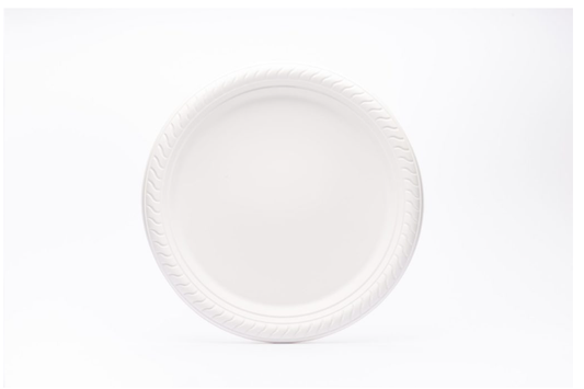PLATO PLASTICO BIODEGRADABLE BLANCO 17 CM