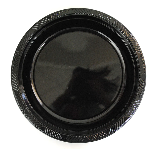 PLATO PLASTICO 18 CM  X 10 UND GLAM