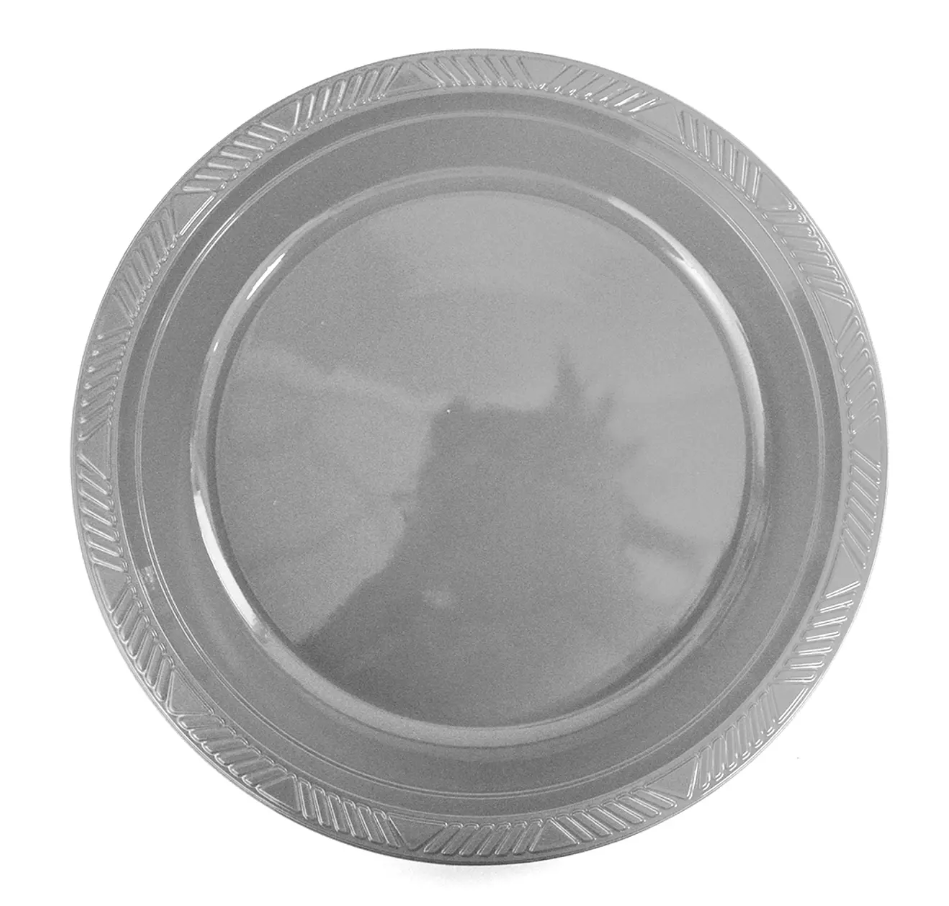 PLATO PLASTICO 18 CM  X 10 UND GLAM
