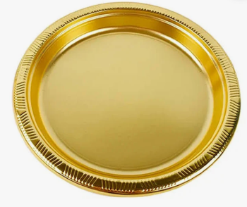 PLATO PLASTICO 23 CM  X 10 UND GLAM
