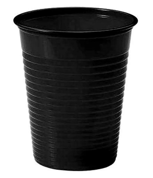 VASO DE PLASTICO NEGRO - 300 CC X 50 UNDS.