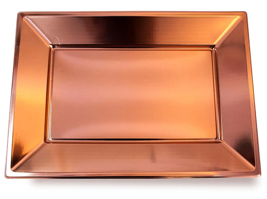 BANDEJA PLASTICA RECTANGULAR X 3