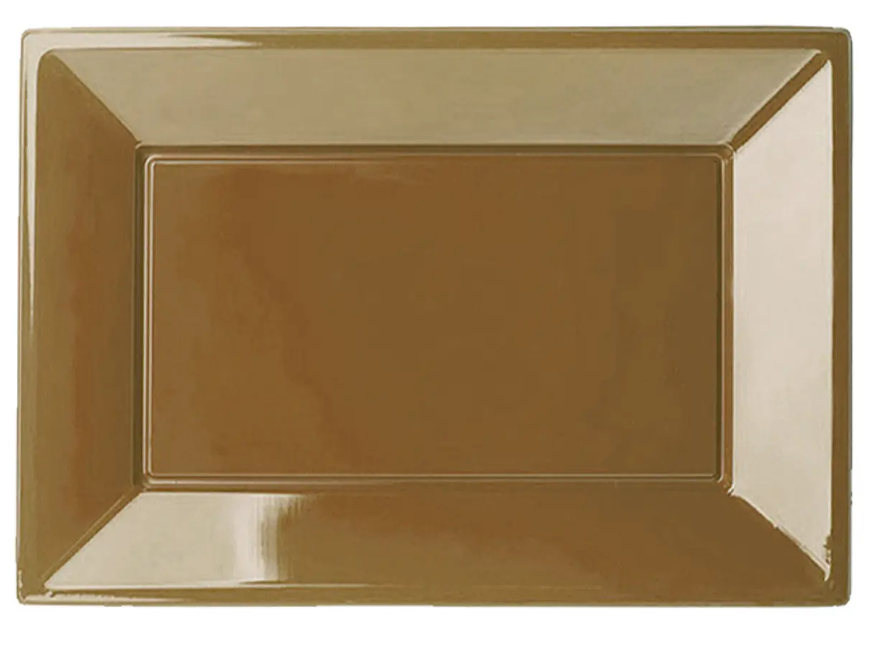 BANDEJA PLASTICA RECTANGULAR X 3