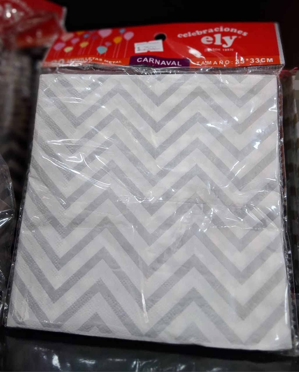 SERVILLETAS METALIZADAS X 20 UNDS